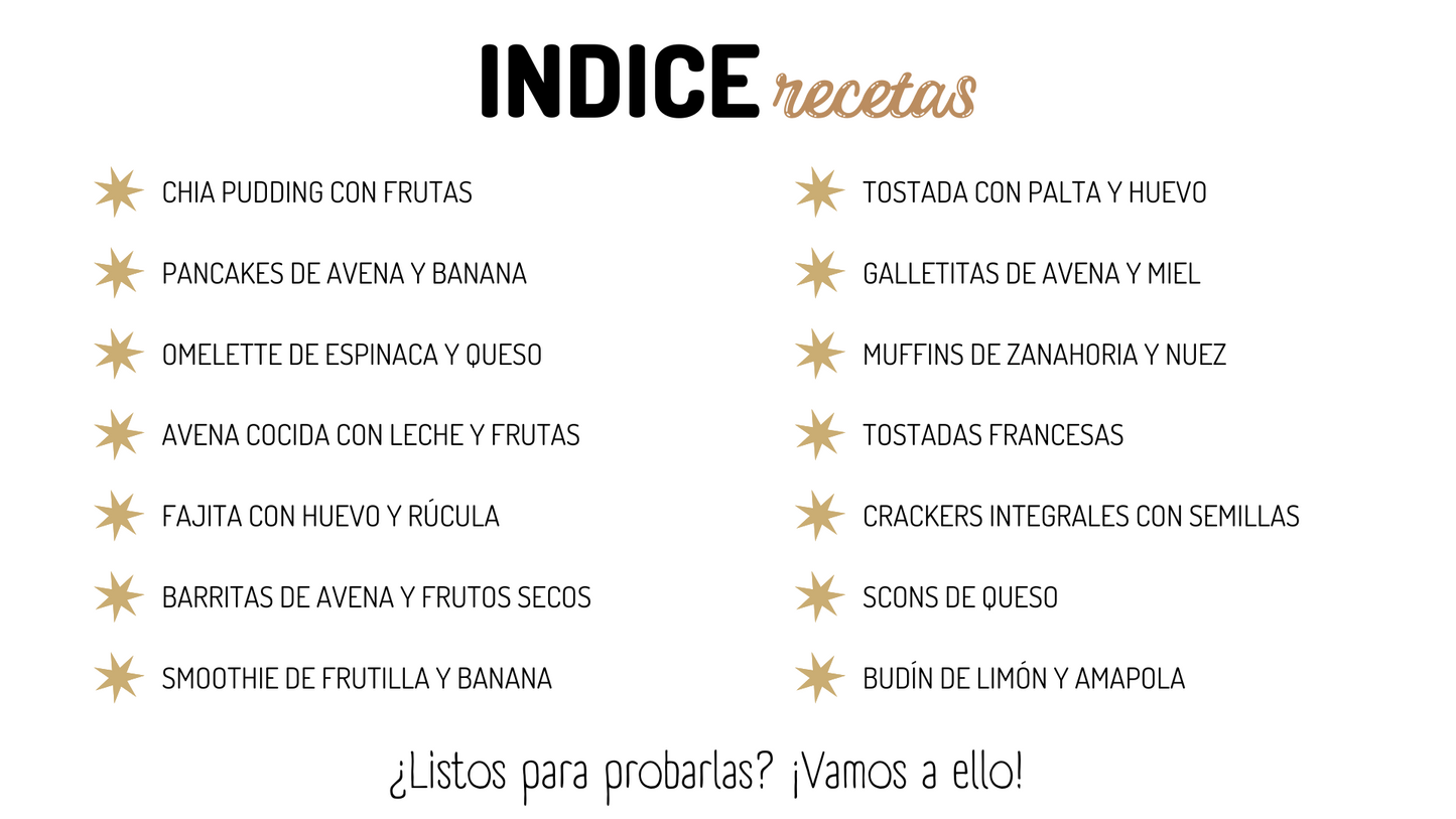 Recetario de Desayunos y Meriendas Saludables – Ideas ricas para empezar y cerrar el día